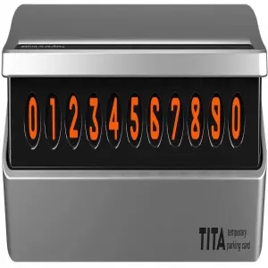 Generic Temporary Parking Card Phone Number Display