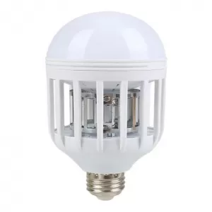 [Generic] Dual LED Lightbulb Bug Zapper - White