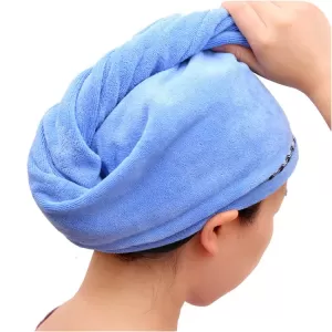 Light Blue Microfiber Face Wash Dry Towels