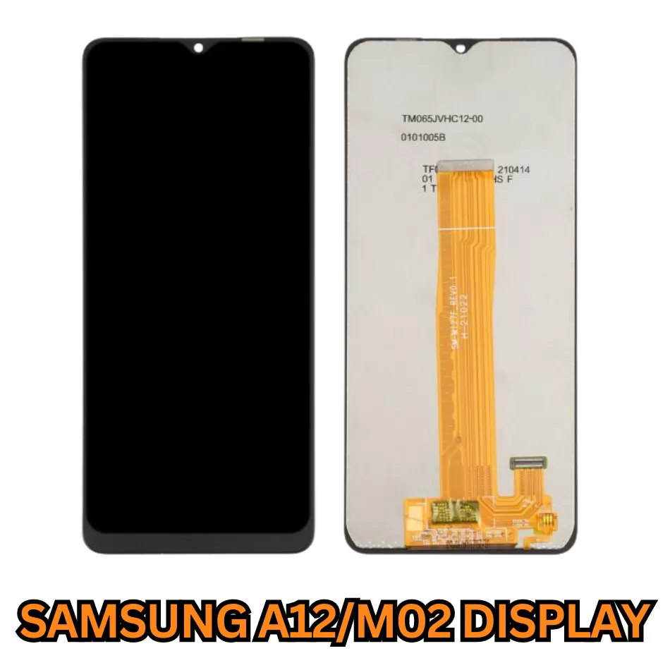 Samsung A12/M02 Black Display