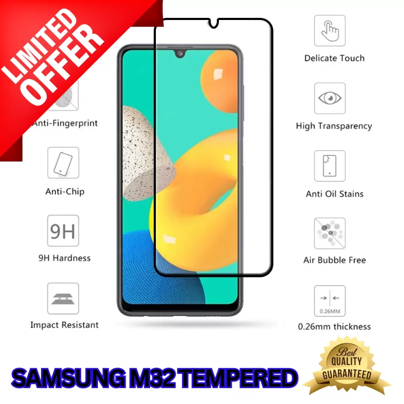 Samsung M32 Tempered Glass