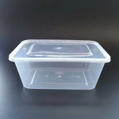 Generic Plastic Food Containers Clear Lids Microwave 750ml