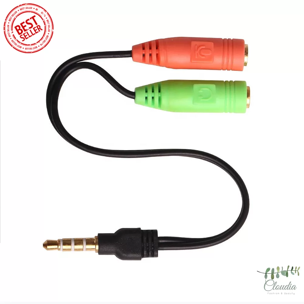 Generic 3.5mm Male to Dual Female Audio Headphone Splitter - image 1