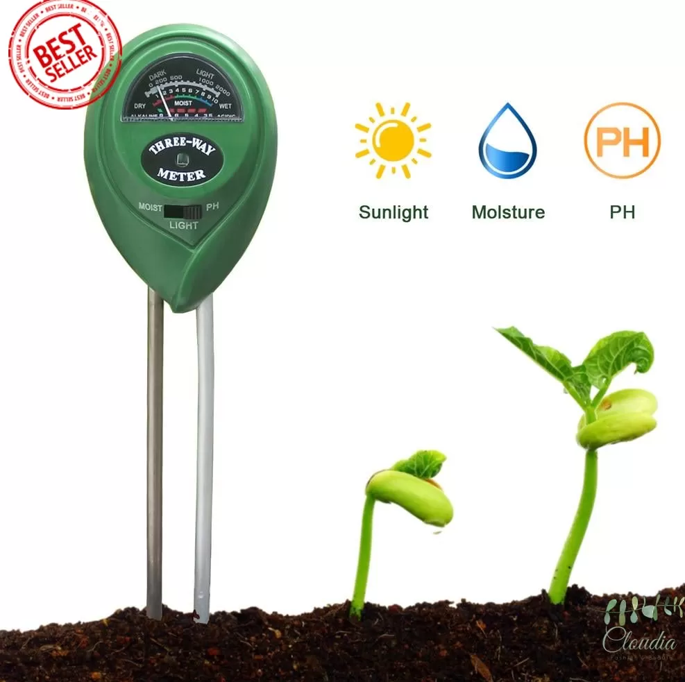 Generic Soil PH Meter 3-in-1 Sunlight Moisture - image 2