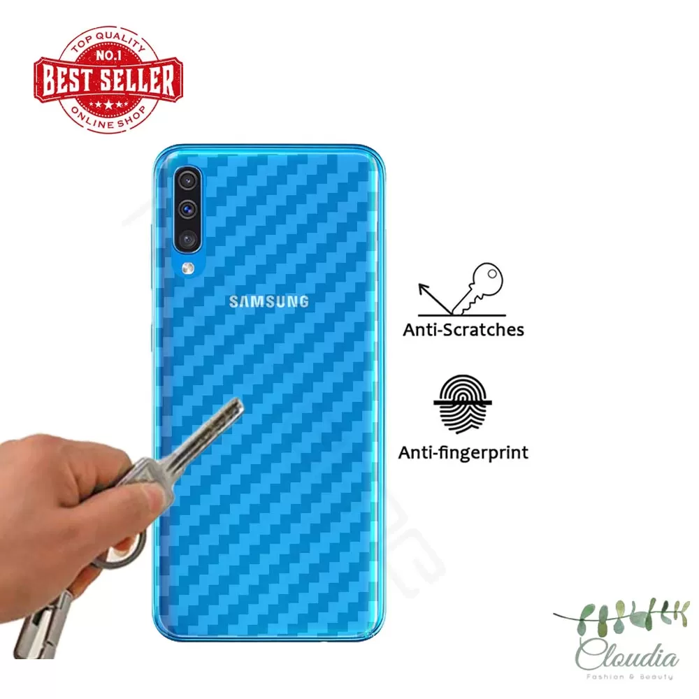 Samsung A7 2018 Transparent Scratch Resistant Back Film - image 2