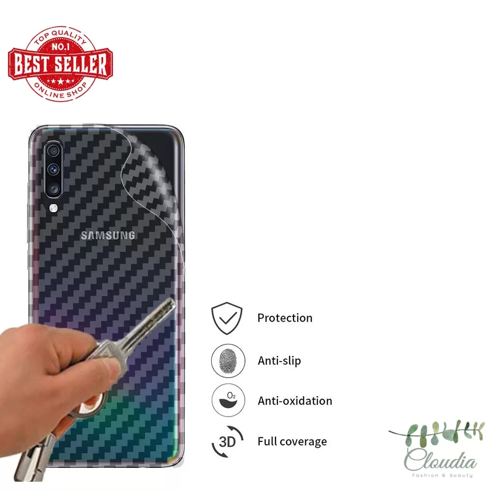 Samsung A70 Transparent Scratch Resistant Back Film - image 2