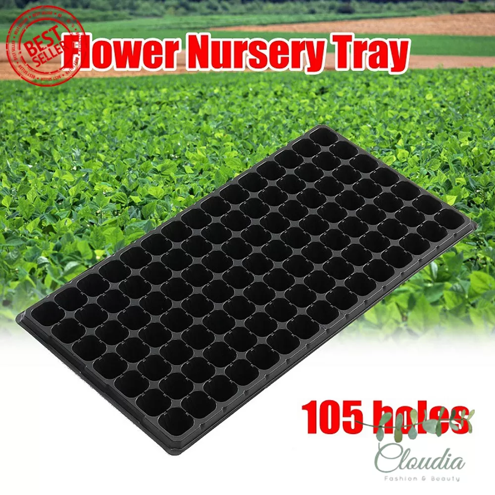 Generic 105 Holes Tray Thick Black Seedling Nursery - image 5