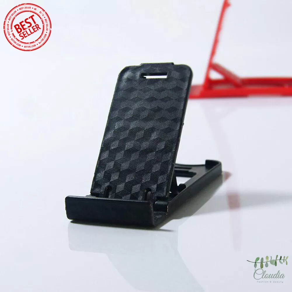 Generic Adjustable Phone Holder Black Folded