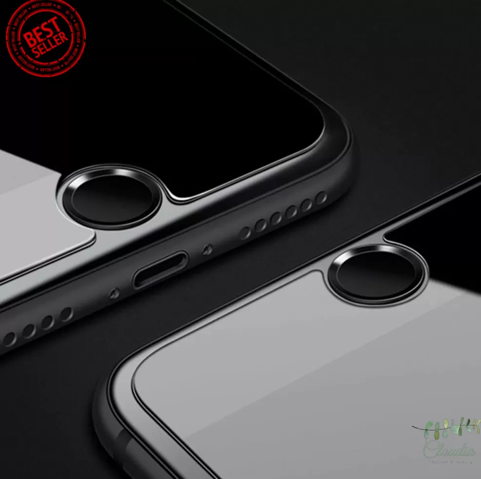 iPhone Home Button Sticker Black Fingerprint Support