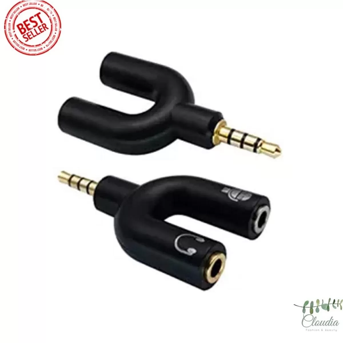 Claudia Earphone Headphone Splitter 3.5mm Microphone