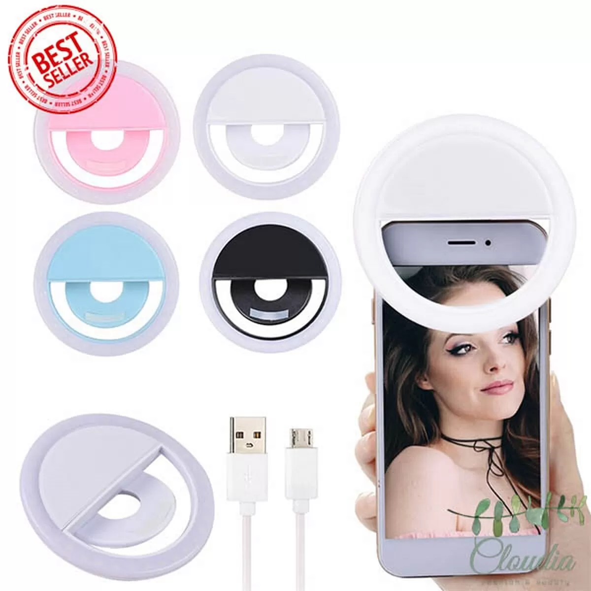 Generic Selfie Enhancing Fill Light USB LED for Phones