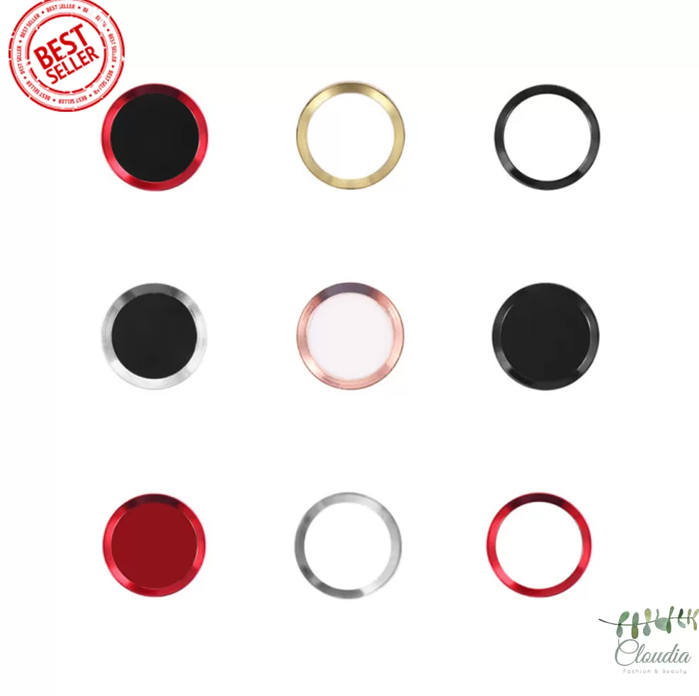 iPhone Home Button Sticker Fingerprint Support Blue Black - image 2