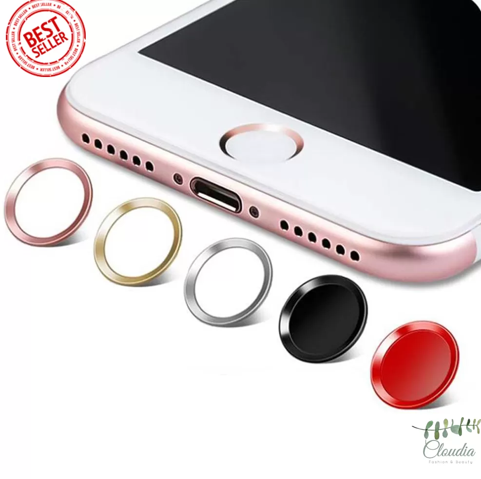 iPhone Home Button Sticker Fingerprint Support Blue Black - image 3