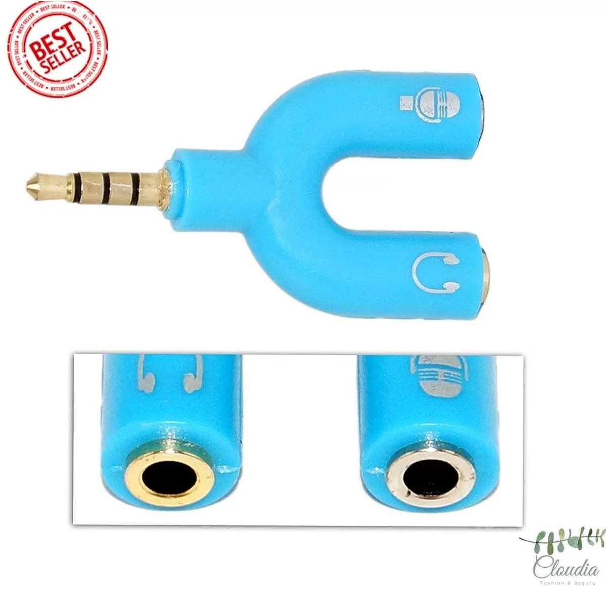 Claudia Earphone Headphone Splitter 3.5mm Micro