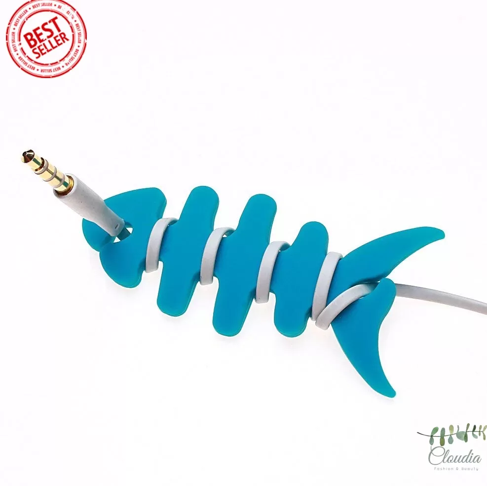 Generic Earphone Winder Cable Holder Reel Fish Bone - image 2