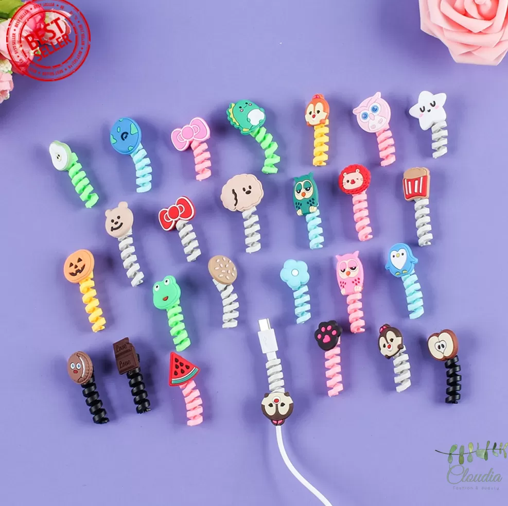 Generic Cartoon Silicone USB Cable Protector - image 3