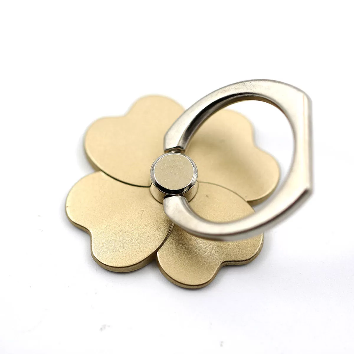 Generic 360 Degree Metal Fold Finger Ring Flower Holder