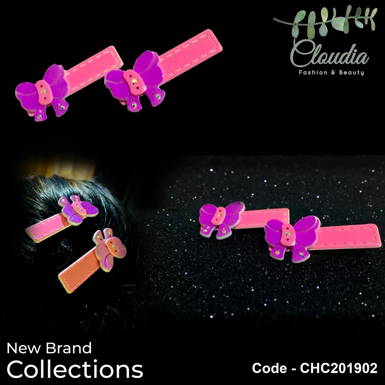 Generic S/M Multi Color Flower Cartoon Hairpin Clips - image 2