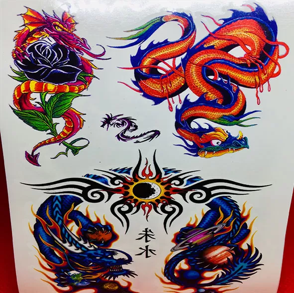 Generic Large Black 43 Temporary Tattoo Sticker - image 5