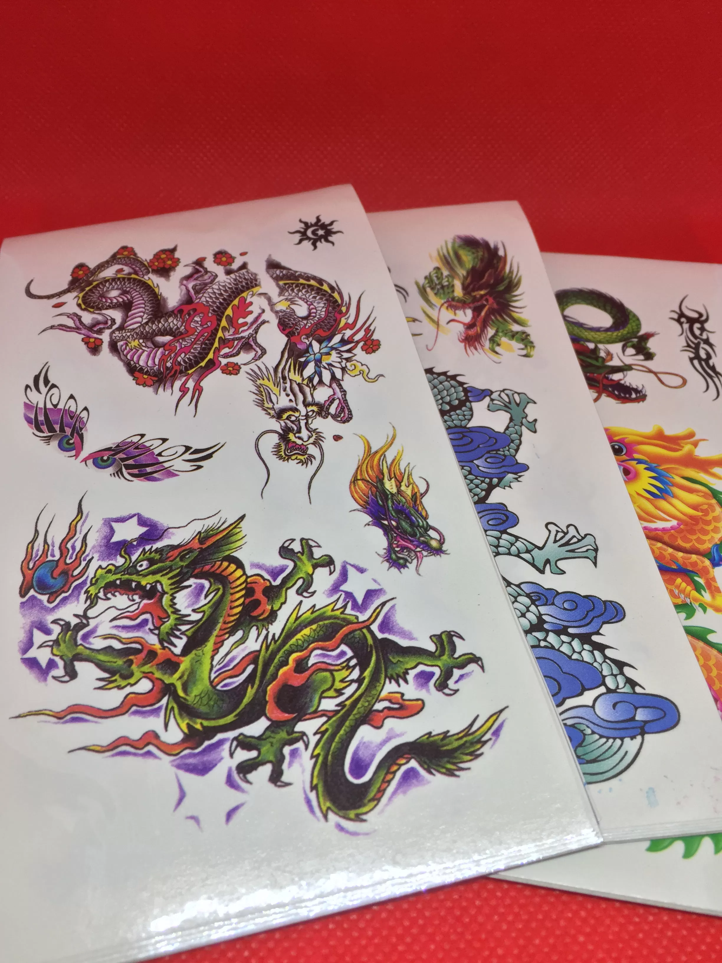 Generic Temporary Tattoo Large Black Animal Design - image 1