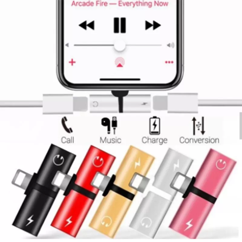 Multi Capsule 2 In 1 Double Jack Charging & Music Adapter