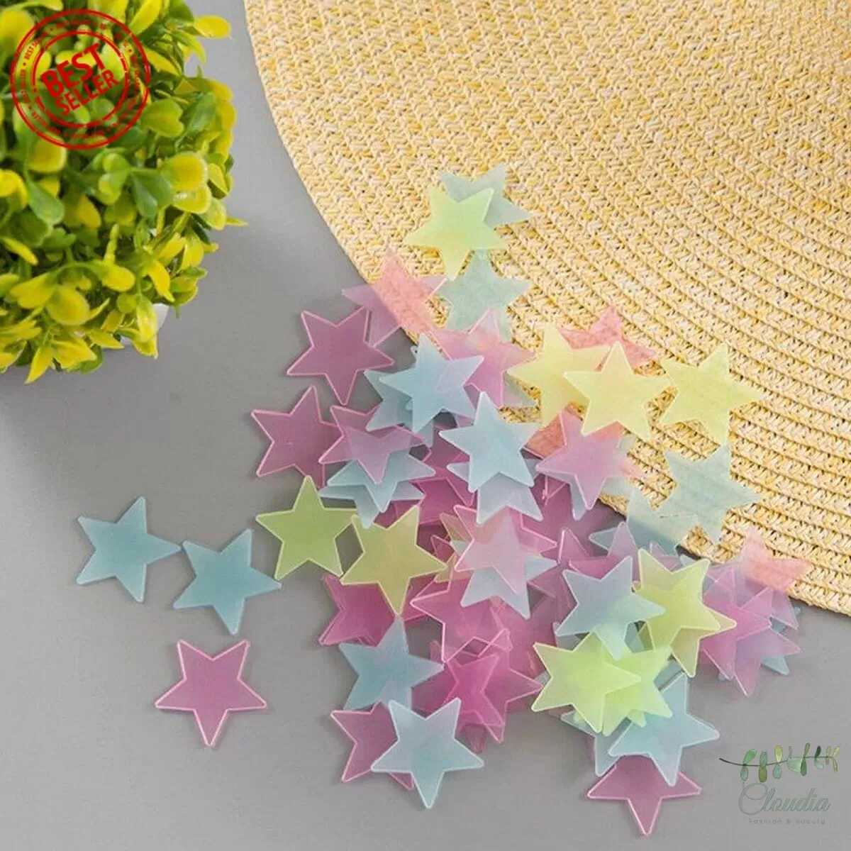 Generic 72Pcs Set Kids Fluorescent Radium Stars Wall Stickers - image 2