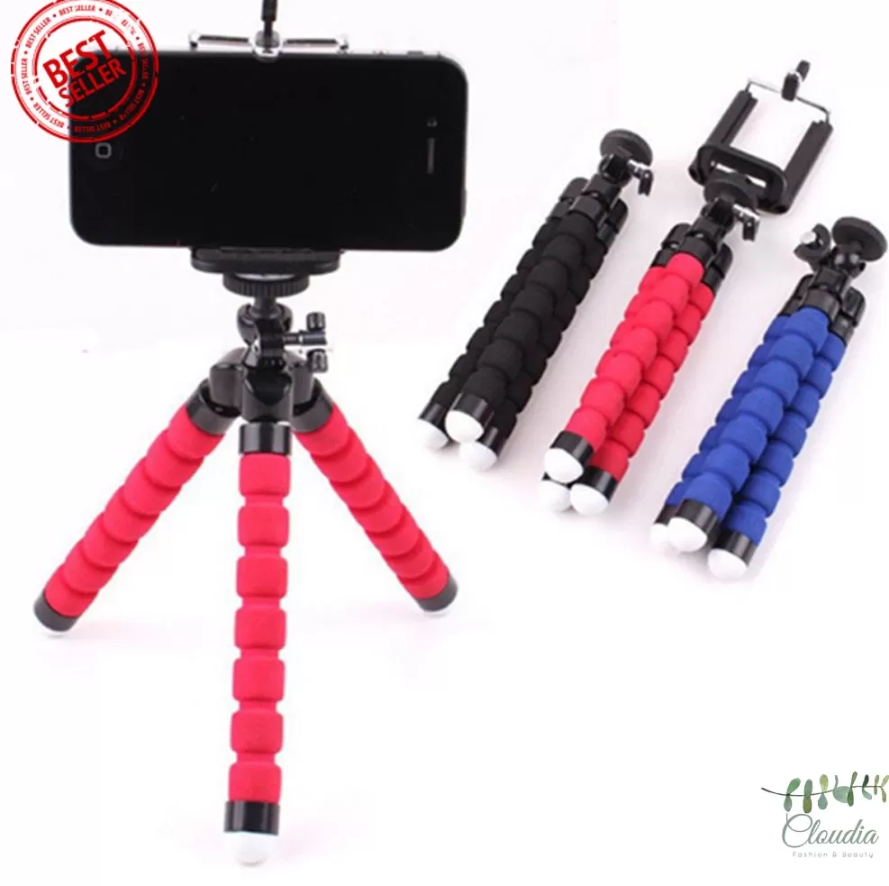 Generic Flexible Octopus Tripod Car Phone Holder Multi Color - image 2
