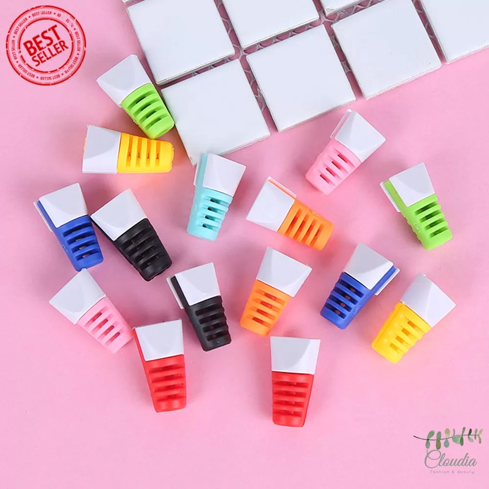 Silicone USB Cable Protector for Earphone Wire Orange - image 3