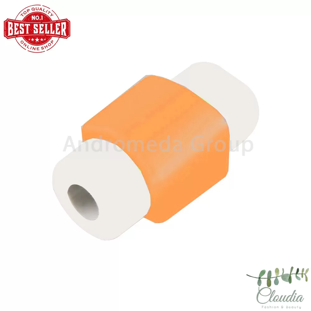 Generic Orange Silicone USB Cable & Earphone Protector - image 1