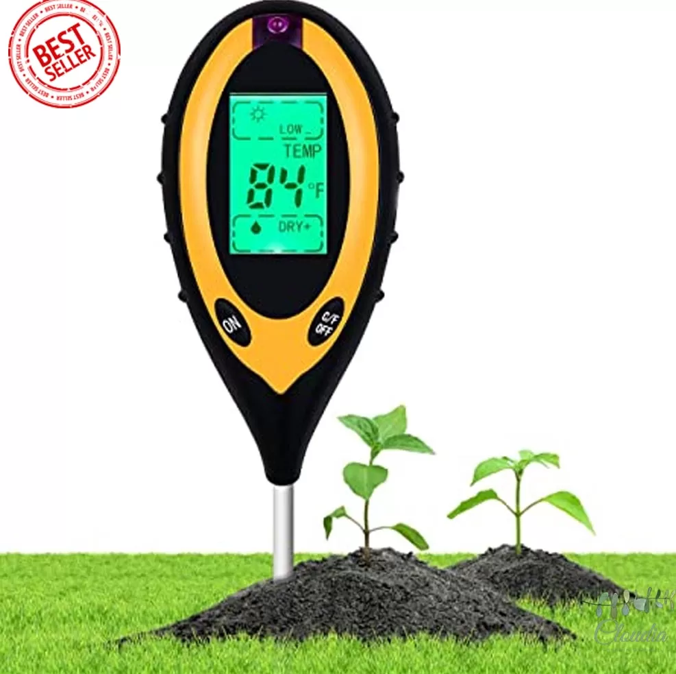 Generic 4-in-1 Soil Tester LCD Temp Moisture pH Meter - image 2