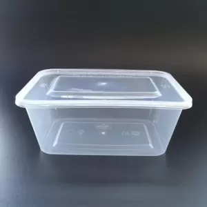 Generic Plastic Food Containers Clear Lids Microwave 750ml
