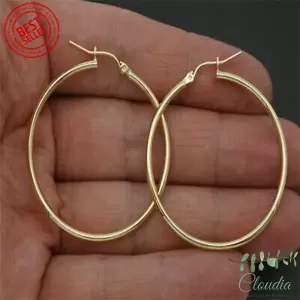Generic Super Big Hoop Earrings 50mm Gold