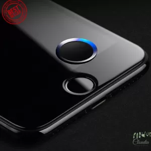 iPhone Home Button Sticker Fingerprint Support Blue Black