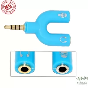Claudia Earphone Headphone Splitter 3.5mm Micro