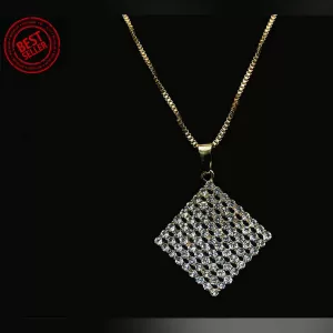 Generic Gold Elegant Design Square Office Occasion Fashion Necklace