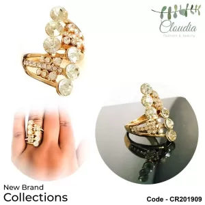 Gold New Design Gold Ring With Pearl Fashion Accessories