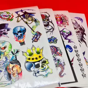 Generic Temp Tattoo Sticker Large Black 21 Animal Design