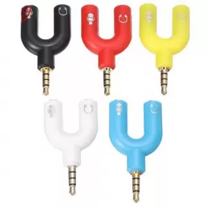 Claudia Earphone Headphone Splitter Multi Color 3.5mm