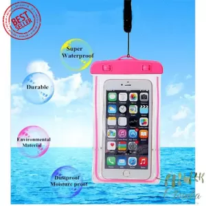 Mpow Pink Water Proof Mobile Phone Pouch