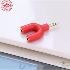 Claudia Earphone Headphone Splitter 3.5mm Microphone
