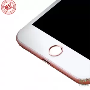 iPhone Home Button Sticker Rose Gold White Fingerprint Support