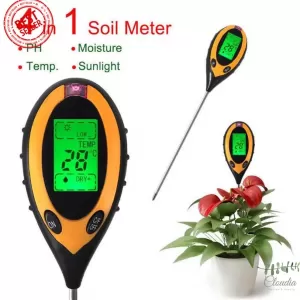 Generic 4-in-1 Soil Tester LCD Temp Moisture pH Meter