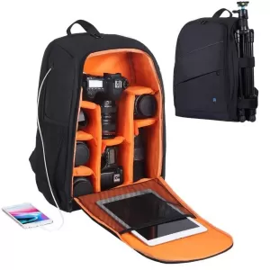 PULUZ Dual Shoulders Backpack Waterproof Scratch-Proof