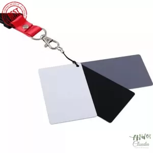 Generic 3 In 1 Digital Grey Card White Black 18% Gray