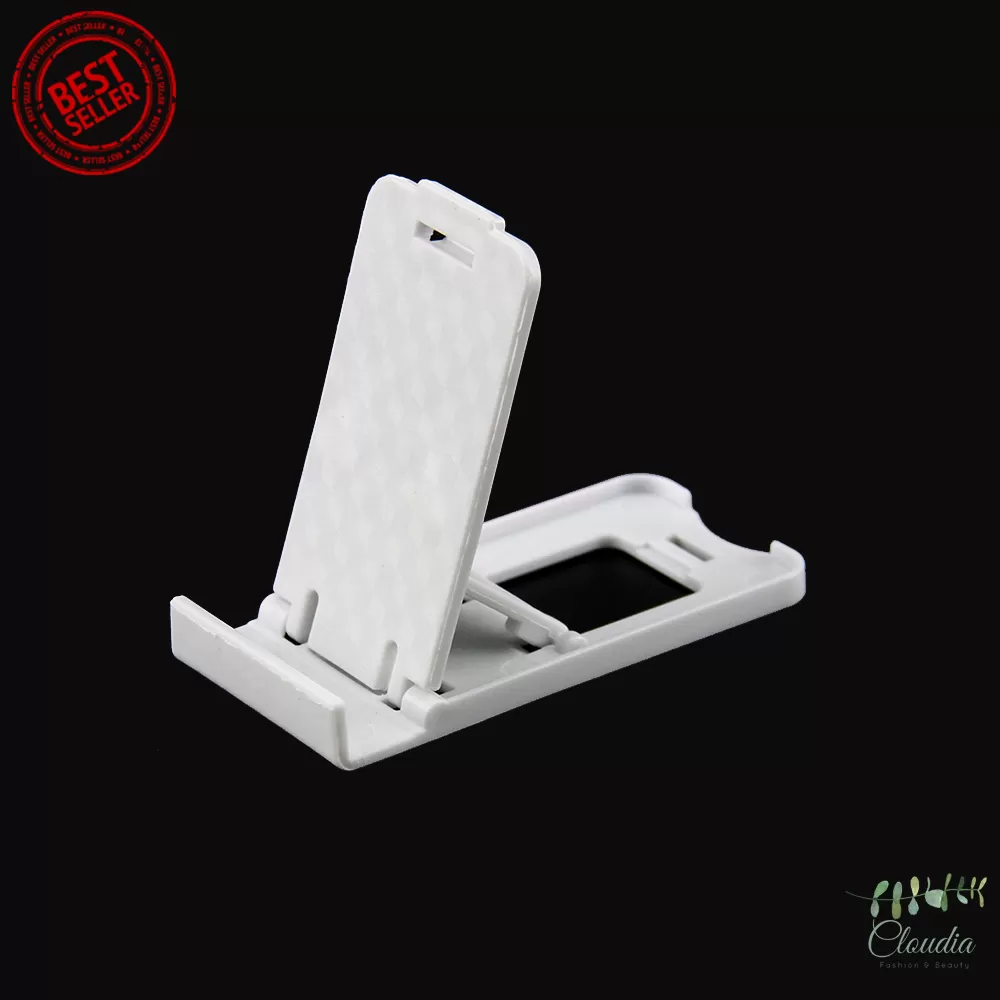 Generic Adjustable Phone Holder for Smartphone White - image 1
