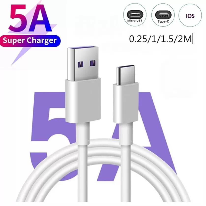 Generic 5A USB 3.1 Type C/Micro/8 Pin Data Sync Cable