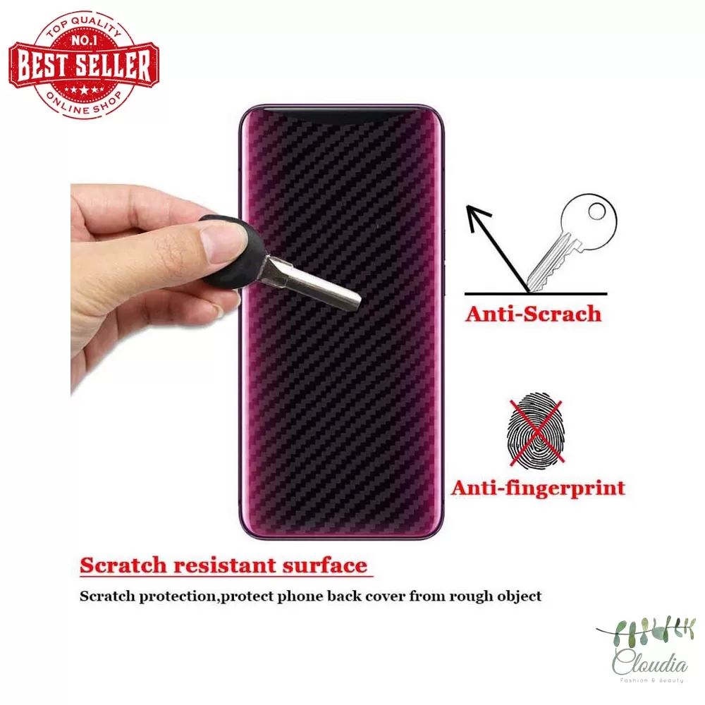 Samsung A10 Transparent Scratch Resistant Back Film - image 2