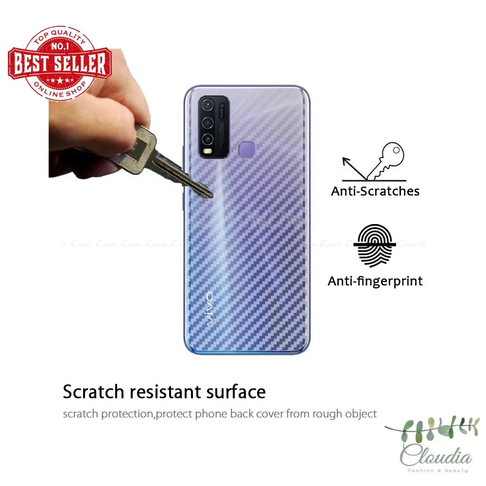 Vivo Y30 Y50 Transparent Scratch Resistant Back Film - image 2
