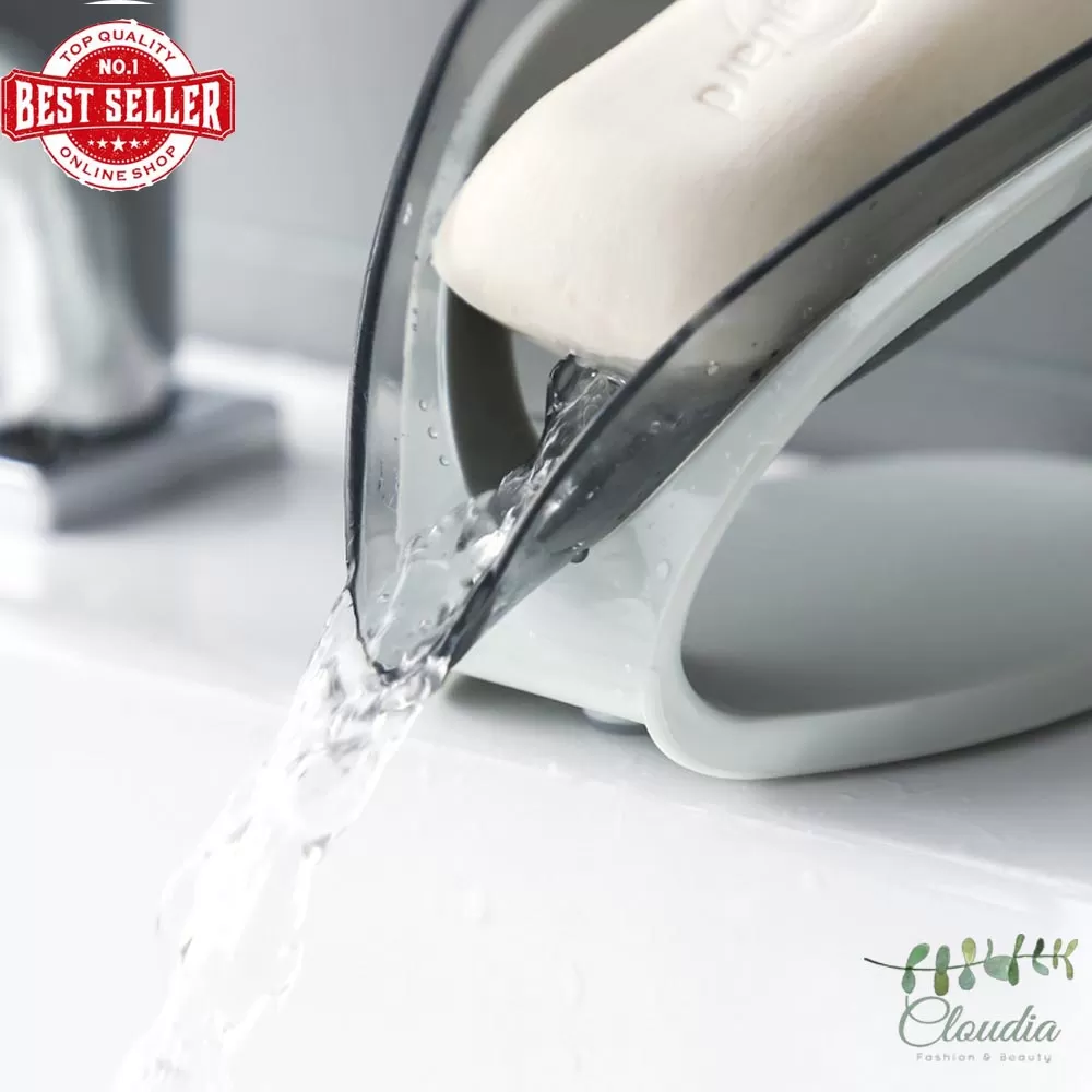 Generic Leaf Shape Soap Holder Self-Draining - image 2
