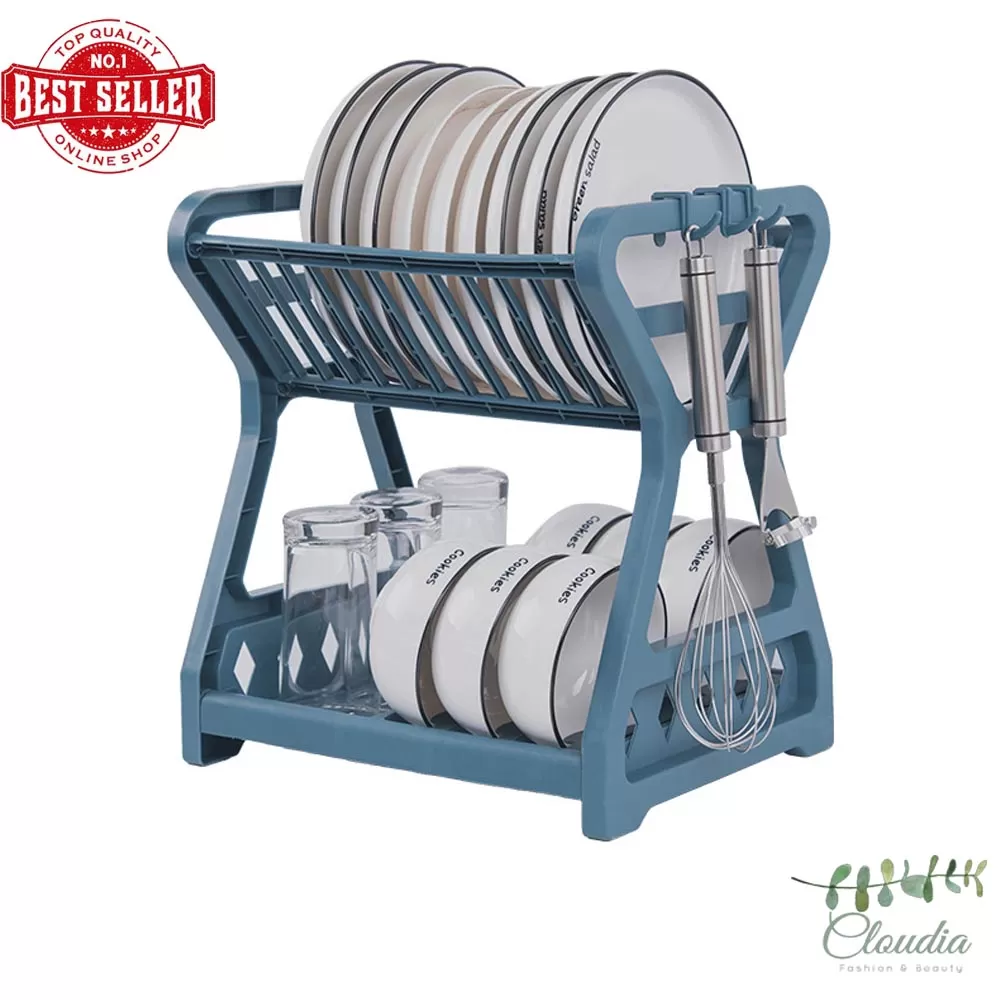 Claudia Household Dish Drying Rack Multifunctional Double-Layer - image 3
